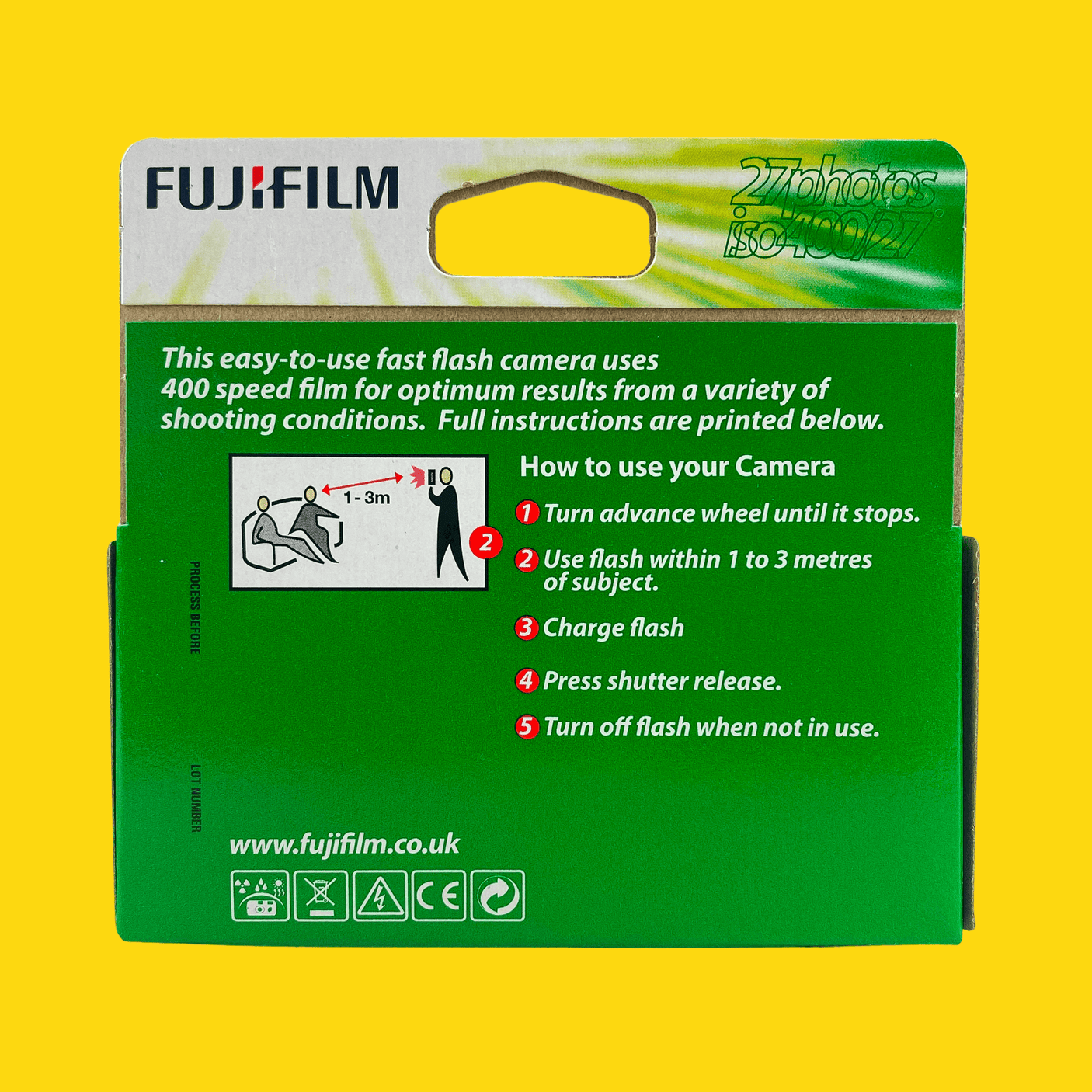 春バーゲン Fujifilm Quicksnapフラッシュ400使い捨て35 mmカメラ