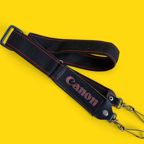 Genuine Canon Black & Red SLR Camera Strap