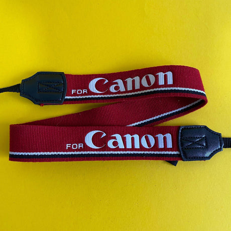 Genuine Canon Red SLR Camera Strap