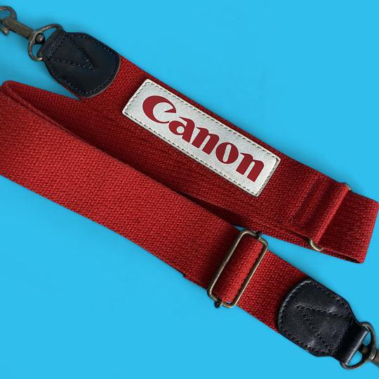Genuine Canon Royal Red SLR Camera Strap