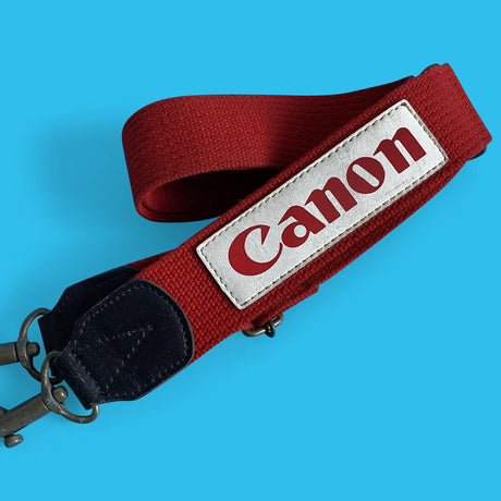 Genuine Canon Royal Red SLR Camera Strap