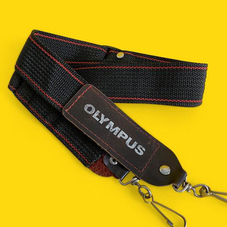 Genuine Olympus Black & Red SLR Camera Strap