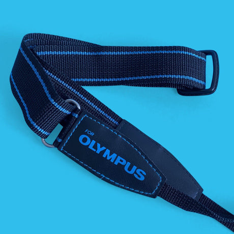 Genuine Olympus Blue & Black SLR Camera Strap