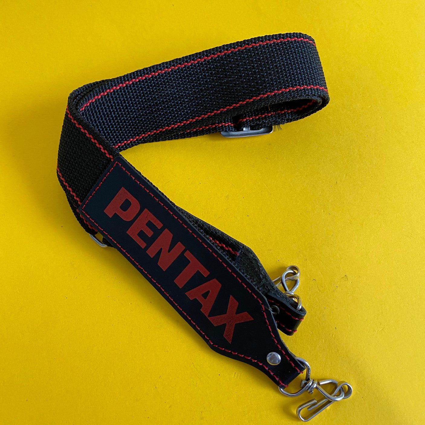 Genuine Pentax Black & Red SLR Camera Strap