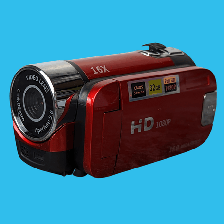 HD Video Camcorder Digital Camera - Red