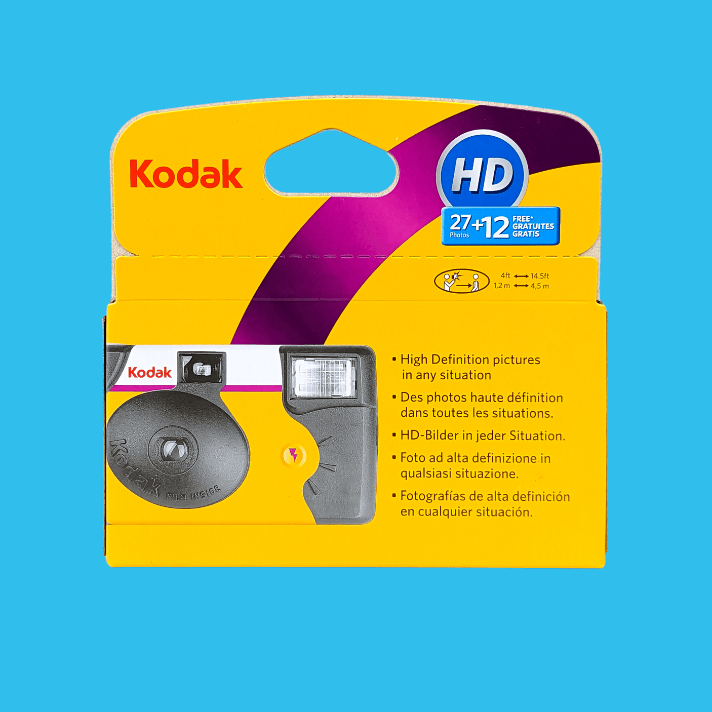 Kodak Power Flash Disposable Film Camera 39 Exposures