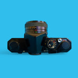 Konica Autoreflex T Vintage SLR 35mm Film Camera with Konica f/1.8 50mm Lens