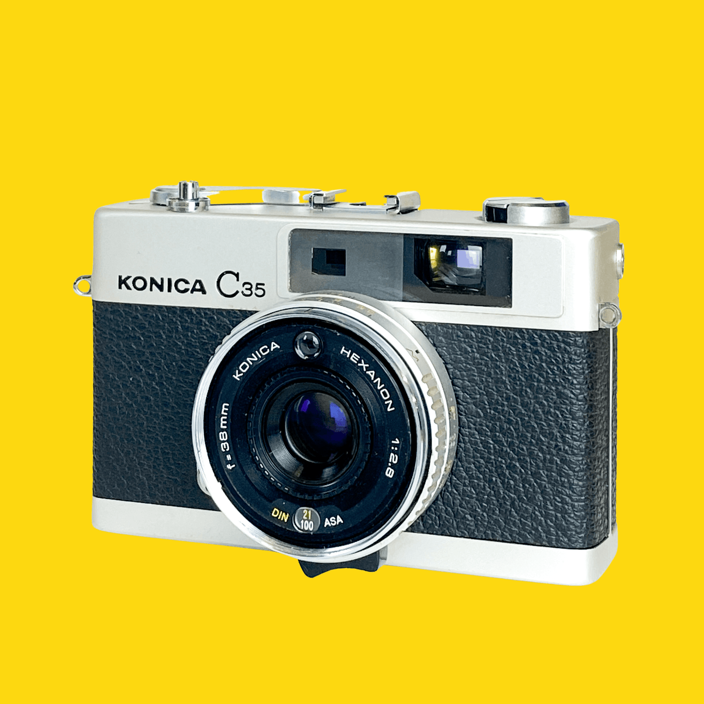 Konica C35 35mm Point and Shoot Film Camera.