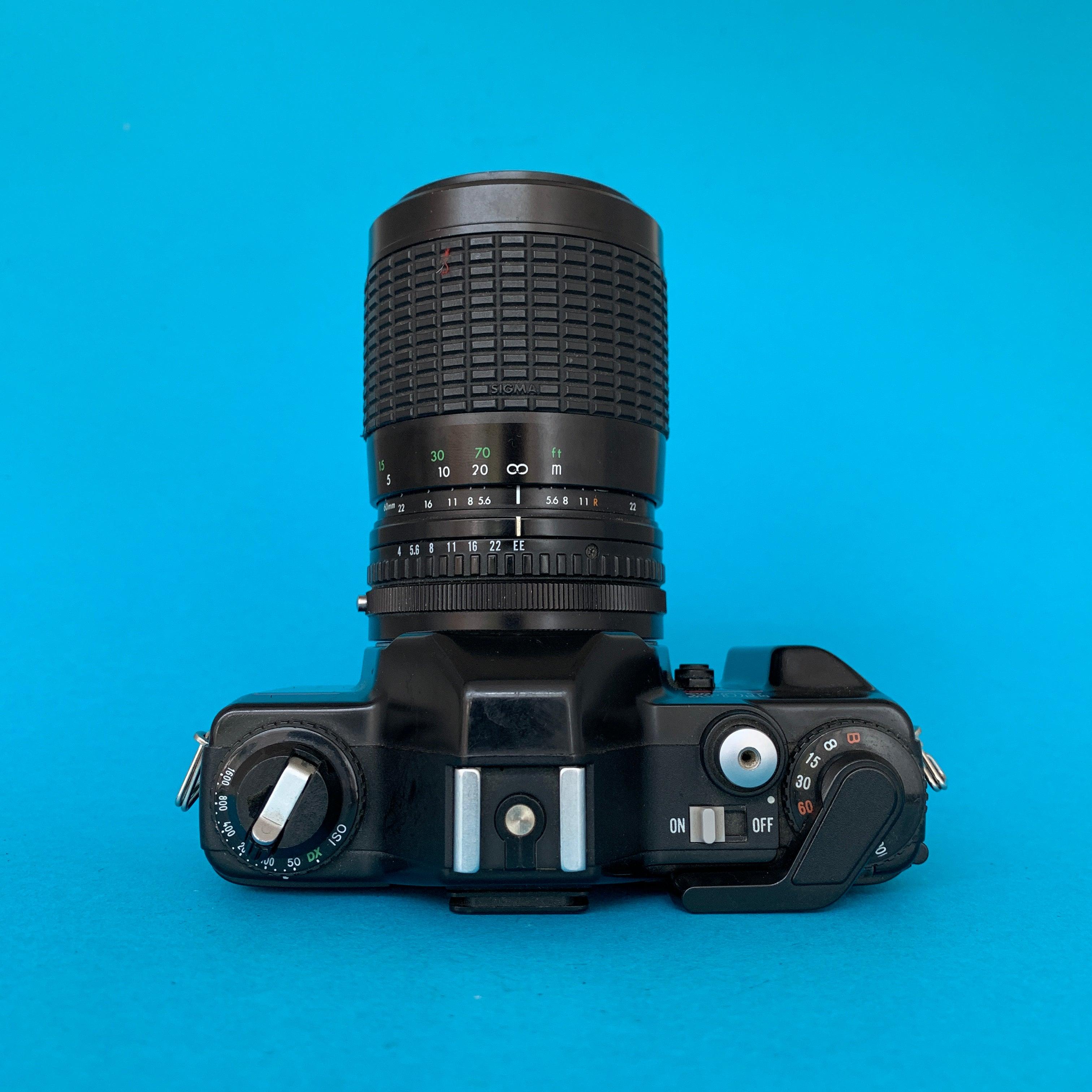 Konica TG-X 35mm SLR Film Camera w/ 60mm - 200mm Zoom Lens – Film