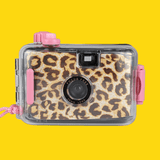 Leopard Print Underwater Focus Free 35mm Point and Shoot Film Camera