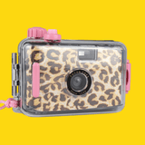 Leopard Print Underwater Focus Free 35mm Point and Shoot Film Camera