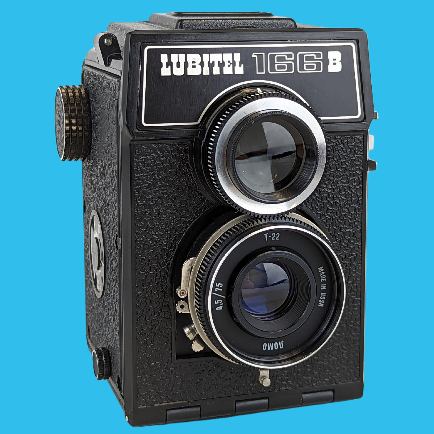 Lubitel 166B With 75mm F4.5 Lens. TLR 6X6 Medium Format Film Camera.