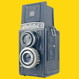 Lubitel 2 With 75mm F4.5 Lens. TLR 6X6 Medium Format Film Camera.