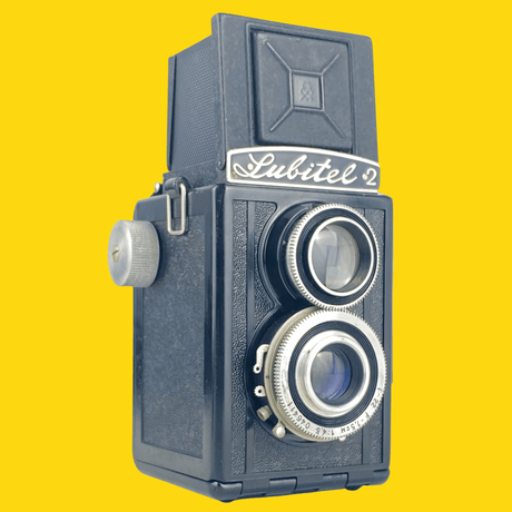 Lubitel 2 With 75mm F4.5 Lens. TLR 6X6 Medium Format Film Camera.