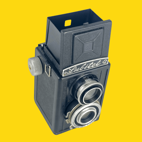 Lubitel 2 With 75mm F4.5 Lens. TLR 6X6 Medium Format Film Camera.