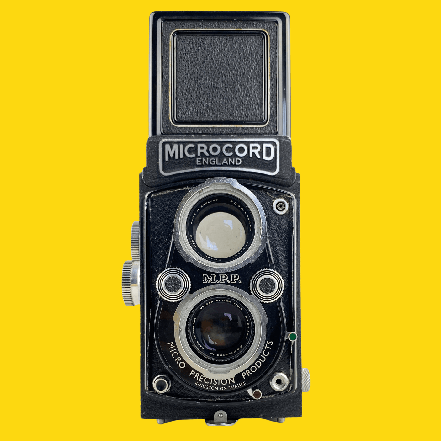 MicroCord England With 77mm F3.5 Lens. TLR 6X6 Medium Format Film Camera.