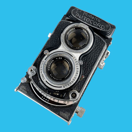 Minolta Autocord With 75mm F3.5 Lens. TLR 6X6 Medium Format Film Camera.