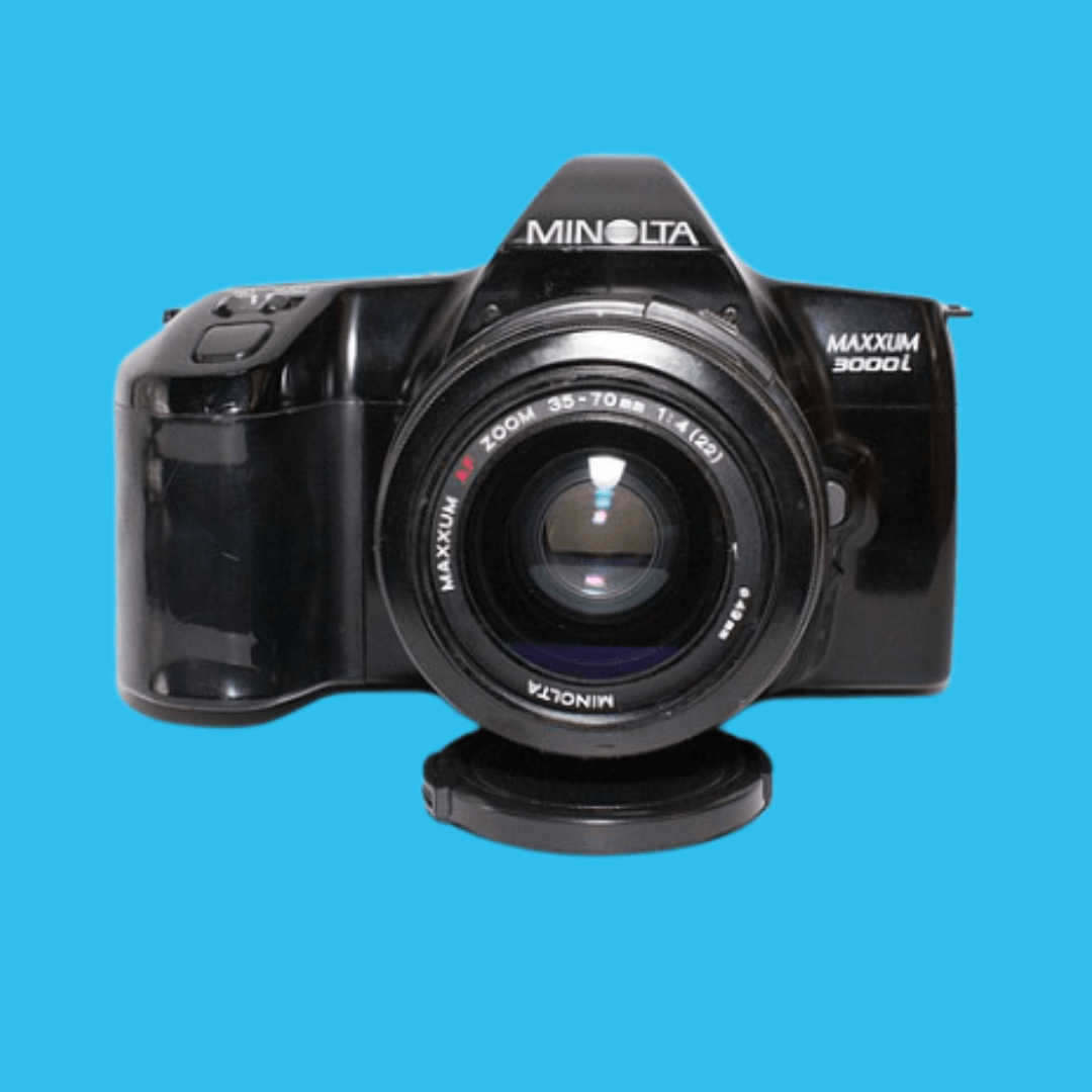 ミノルタ ダイナックス 3000i 自動 35mm 一眼レフ フィルム カメラ オート ズーム レンズ付き