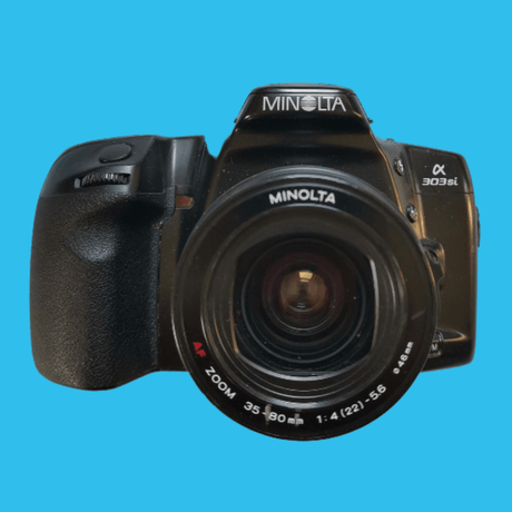 Minolta Dynax 303si AutomatIc SLR 35mm Film Camera with Auto Zoom Lens