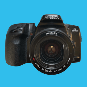 Minolta Dynax 303si AutomatIc SLR 35mm Film Camera with Auto Zoom Lens