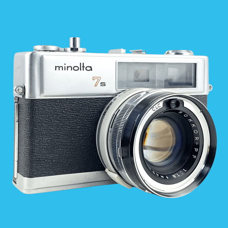 Minolta Hi-Matic 7s Rangefinder 35mm Film Camera With Rokkor PF 45mm F1.8 Lens