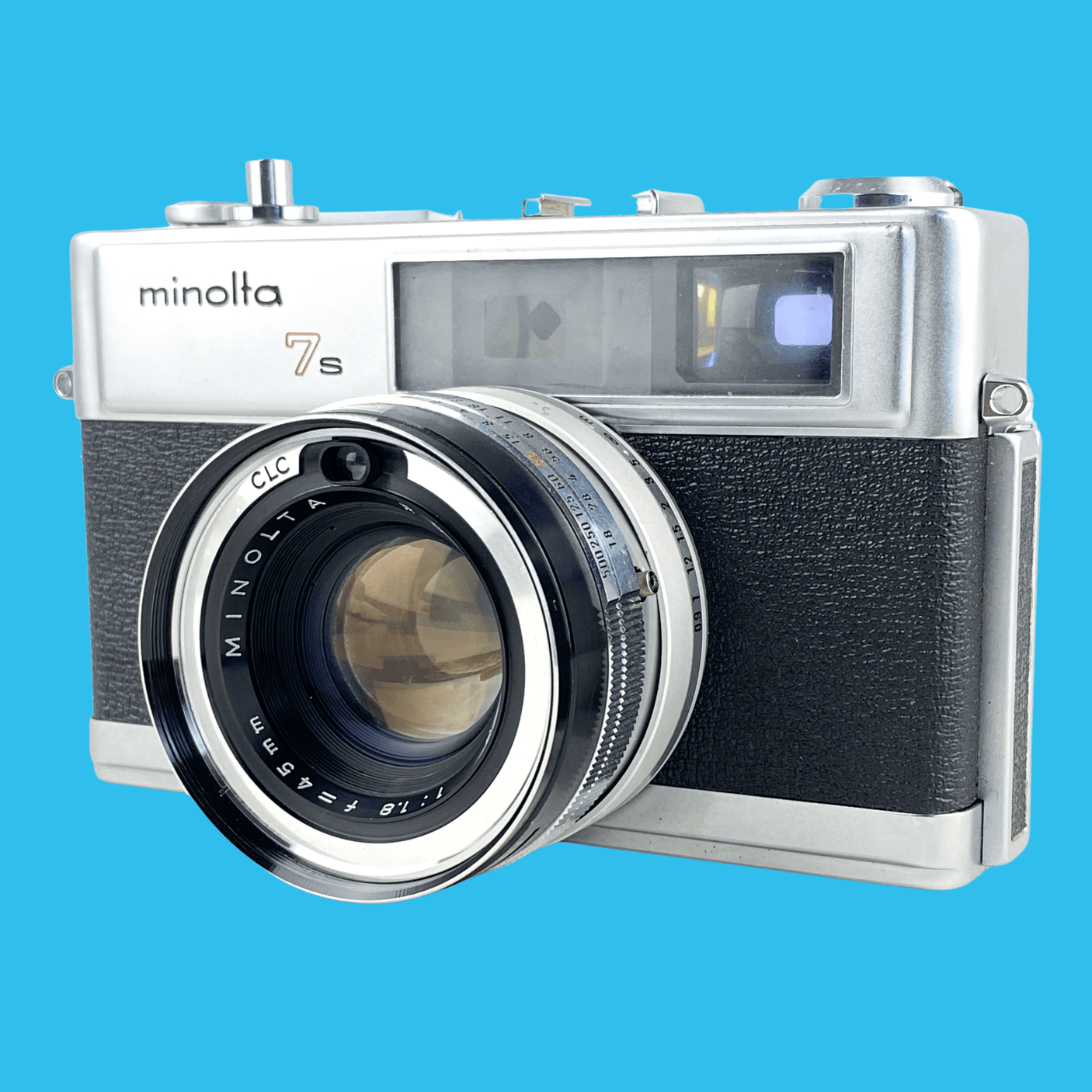 Minolta Hi-Matic 7s Rangefinder 35mm Film Camera With Rokkor PF 45mm F1.8 Lens