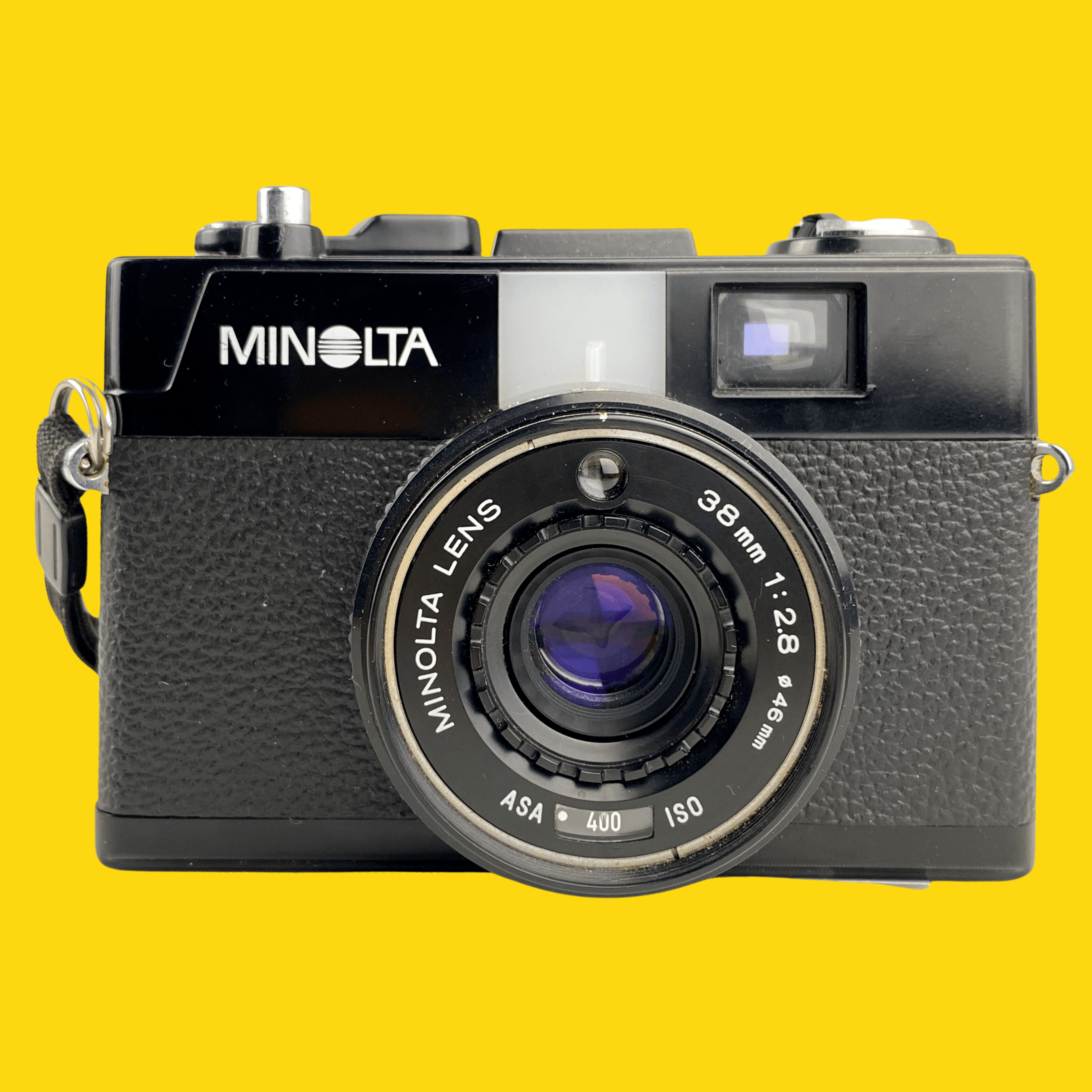 好評希少ミノルタ Minolta HI-MATIC Eの整備済み完動品電池付き フィルムカメラ