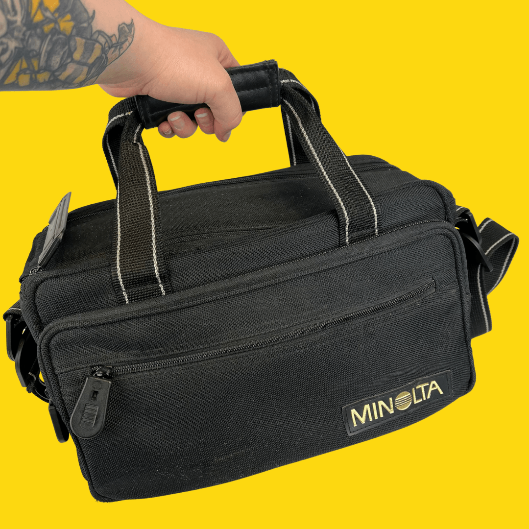 Minolta Large Black SLR Camera Bag