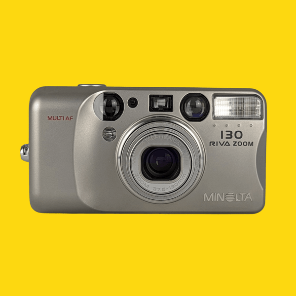 Minolta Riva Zoom 130 35mm Film Camera Point and Shoot – Film