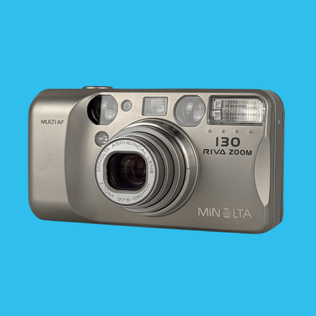 Minolta Riva Zoom 130 35mm Film Camera Point and Shoot