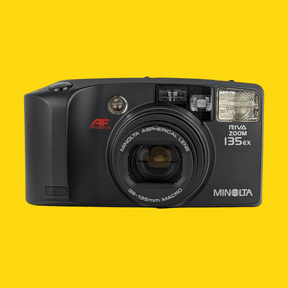 Minolta Riva Zoom 135EX Black 35mm Film Camera Point and Shoot
