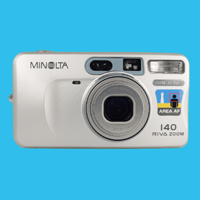 Minolta Riva Zoom 140 35mm Film Camera Point and Shoot