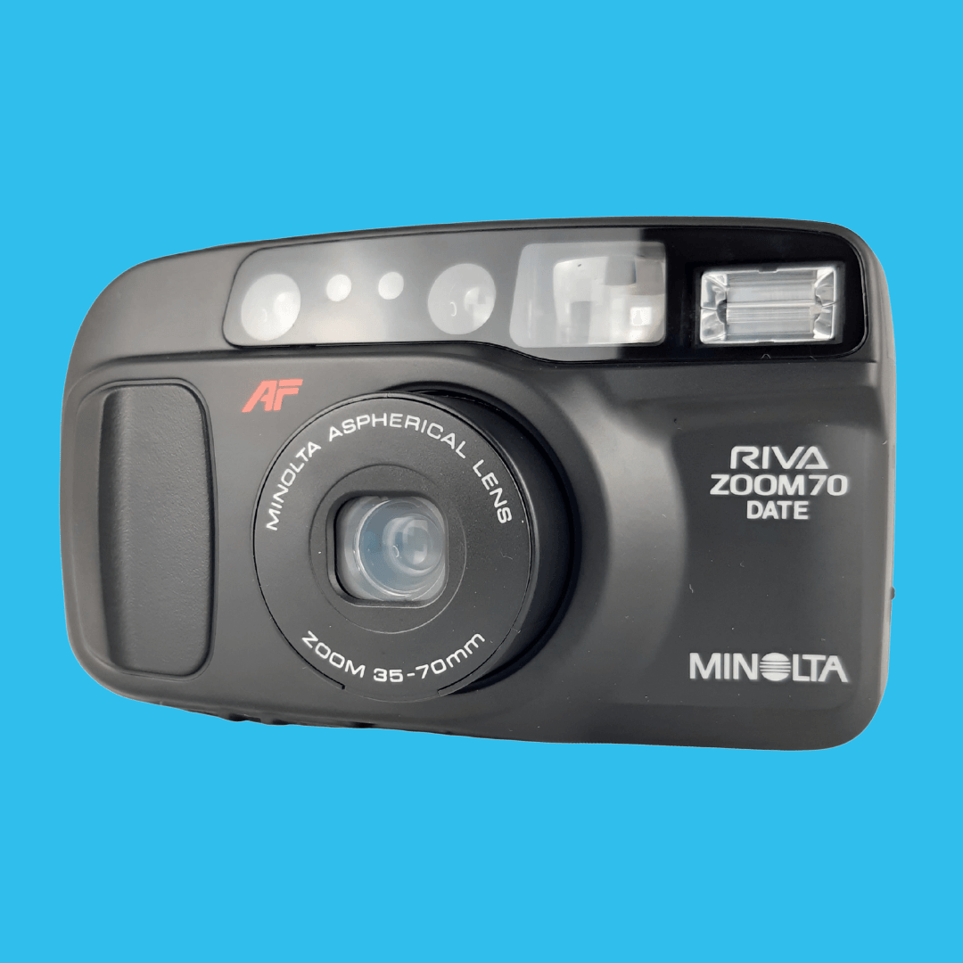 Minolta Riva Zoom 70 Black BRAND NEW 35mm Film Camera Point and Shoot