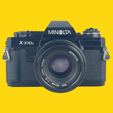 Minolta X-370S SLR Film Camera With Minolta 50mm F1.2 Lens.