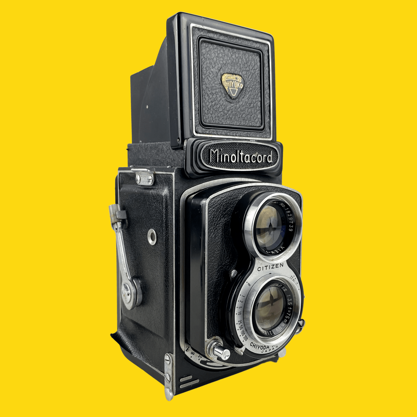 Minoltacord With 75mm F3.5 Lens. TLR 6X6 Medium format Film Camera.