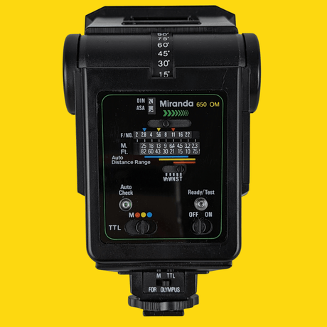 Miranda 650 OM TTL External Flash Unit for 35mm Film Camera