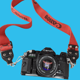 Mystery Branded Loud and Bold Vintage Camera Strap