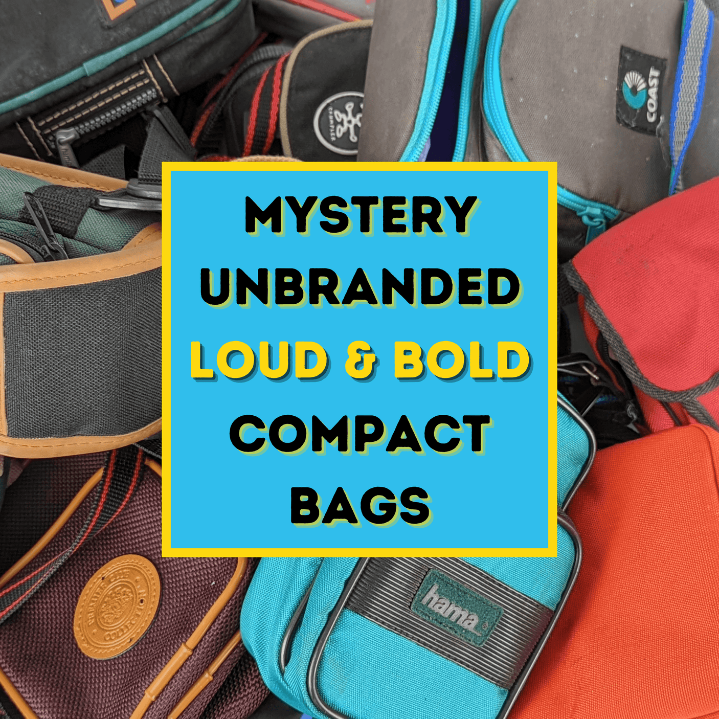 Mystery Unbranded Loud and Bold Compact Vintage Camera Bags