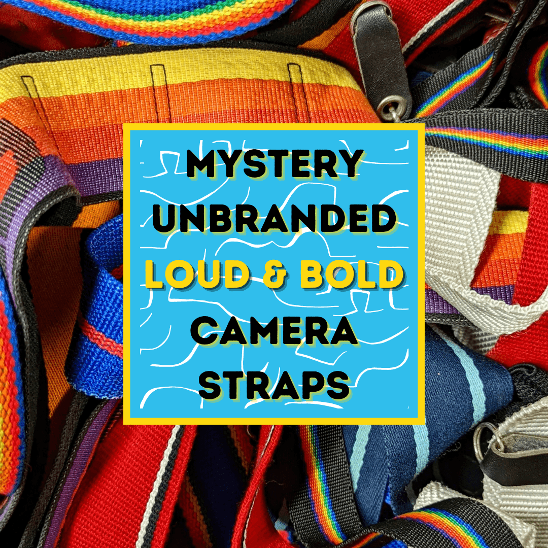 Mystery Unbranded Loud and Bold Vintage Camera Strap