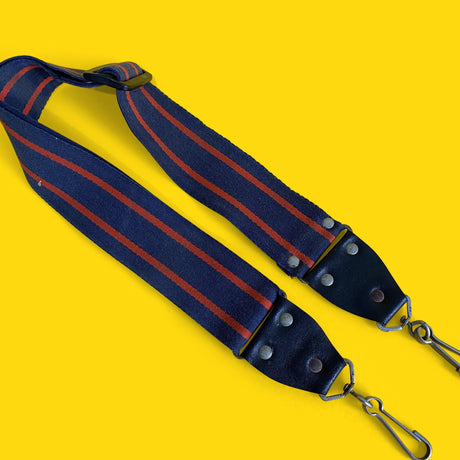 Navy Blue & Red SLR Camera Strap