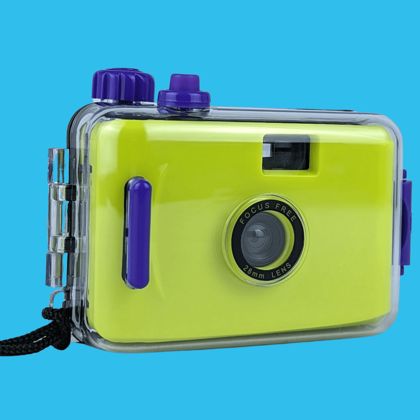NEON Green Underwater Focus Free 35mm Point and Shoot Film Camera