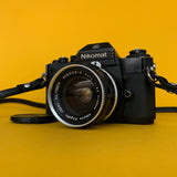 Nikomat EL Vintage 35mm SLR Film Camera w/ Nikkor-S f/2.8 35mm Lens