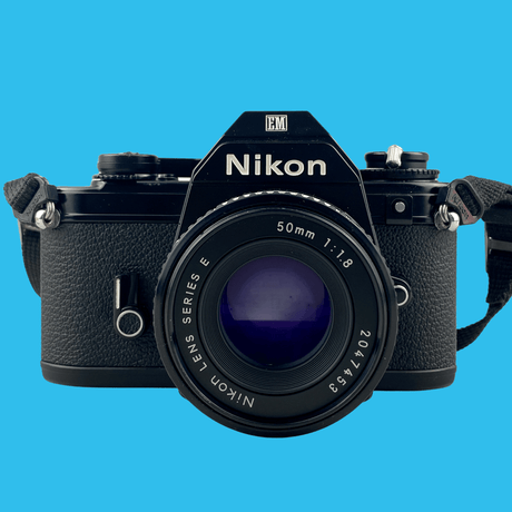 Nikon EM 35mm SLR Film Camera With Nikon series E 50mm F1.8 Lens