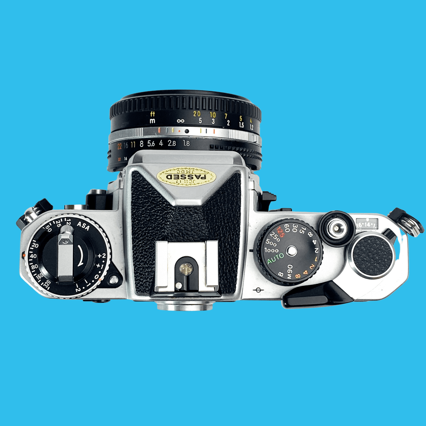 Nikon FE (Silver) 35mm SLR Film Camera With Nikkor 50mm F1.8 Lens