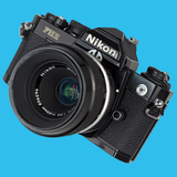 Nikon FM2 35mm SLR Film Camera With Nikon series Macro 55mm F3.5 Lens