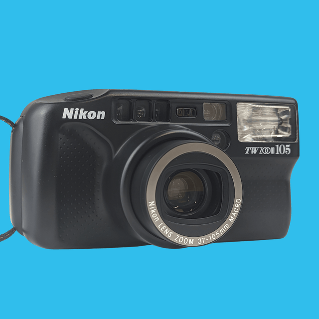 Nikon TW Zoom 105 35mm Film Camera Point and Shoot