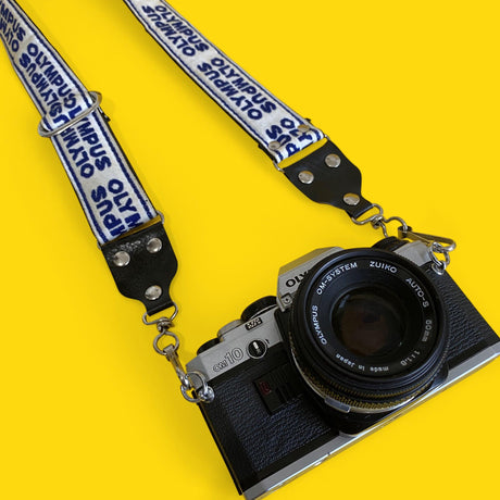 Olympus Blue & White SLR Camera Strap