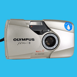 Olympus Mju ii Silver 35mm Film Camera Point and Shoot