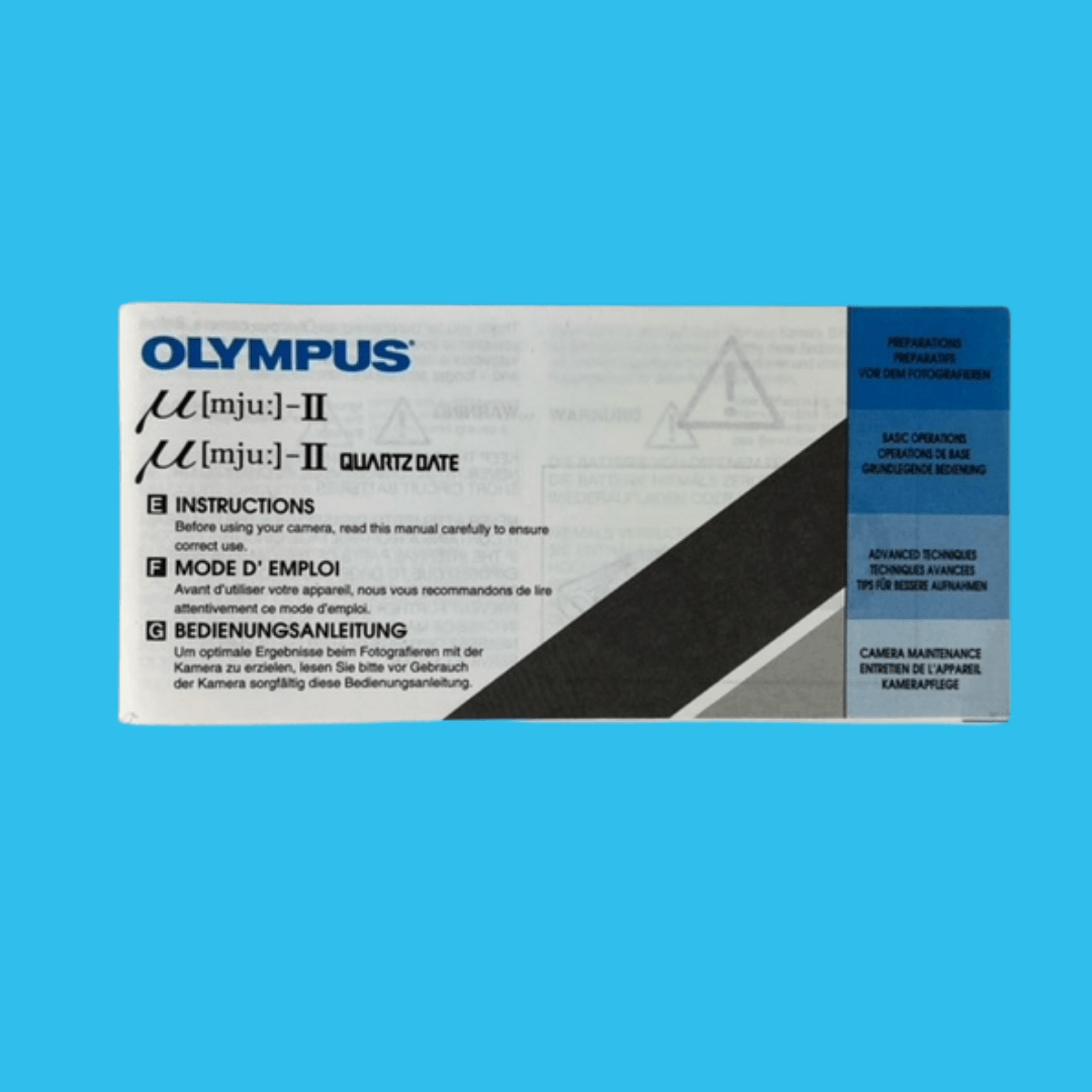 Olympus Mju II/Quartz Date Original Instructions