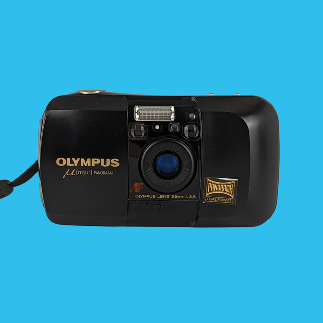 Olympus Mju PANORAMA 35mm Film Camera Point and Shoot